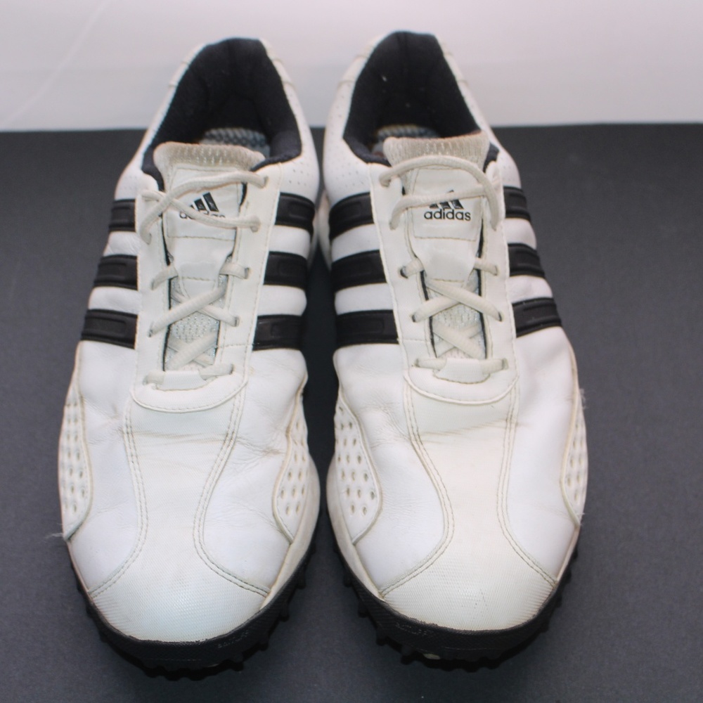 Adidas Adiwear Traxion 7 Cleat Leather Golf Shoes - Picture 2 of 6